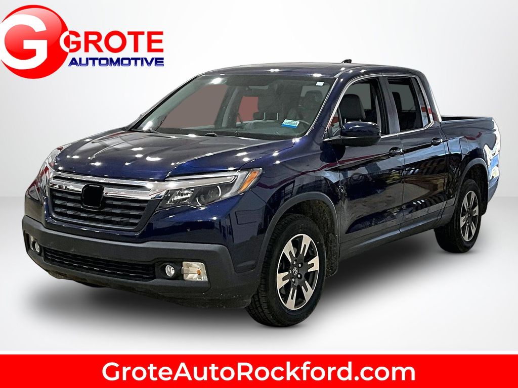 Blue 2019 Honda Ridgeline Pickup Truck All-Wheel Drive 6-Speed Automatic