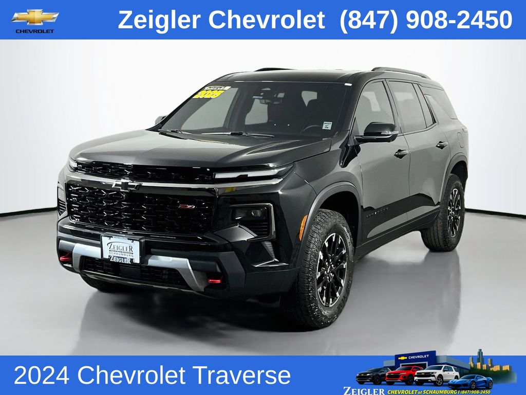 Mosaic Black Metallic 2024 Chevrolet Traverse SUV / Crossover Four-Wheel Drive 8-Speed Automatic