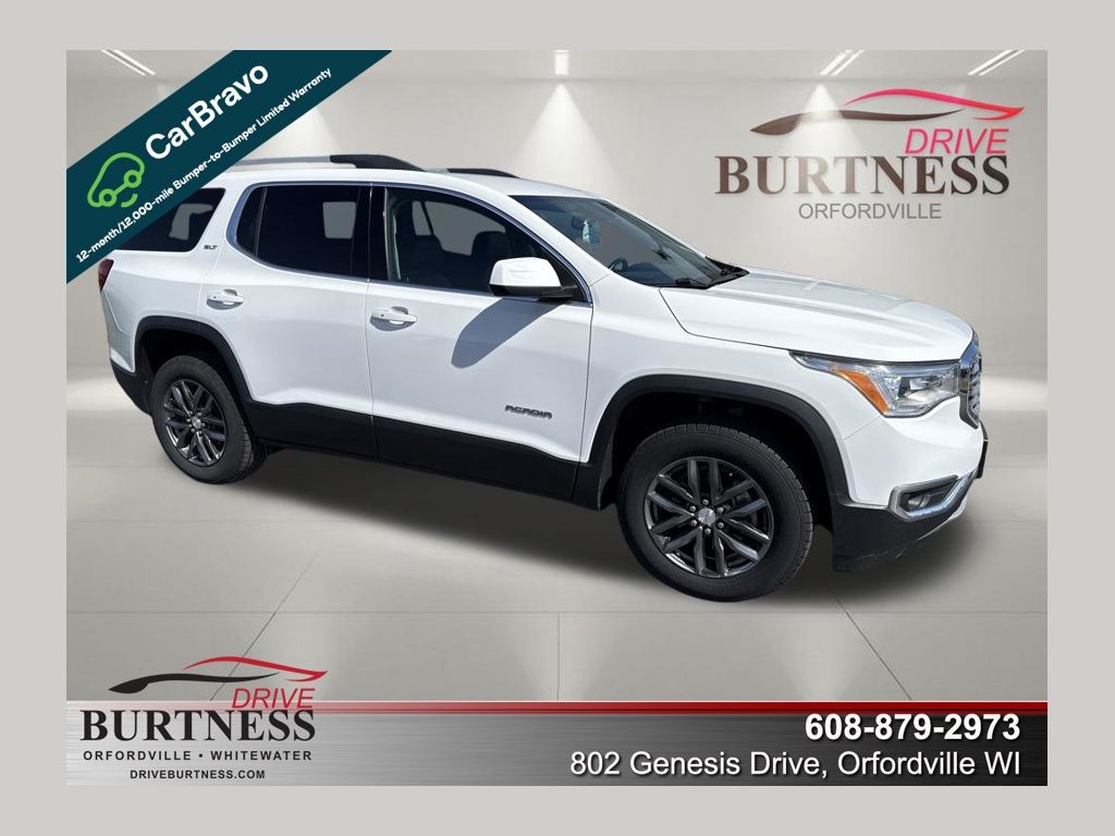 Summit White 2019 GMC Acadia SLT-1 FWD SUV / Crossover Front-Wheel Drive 6-Speed Automatic