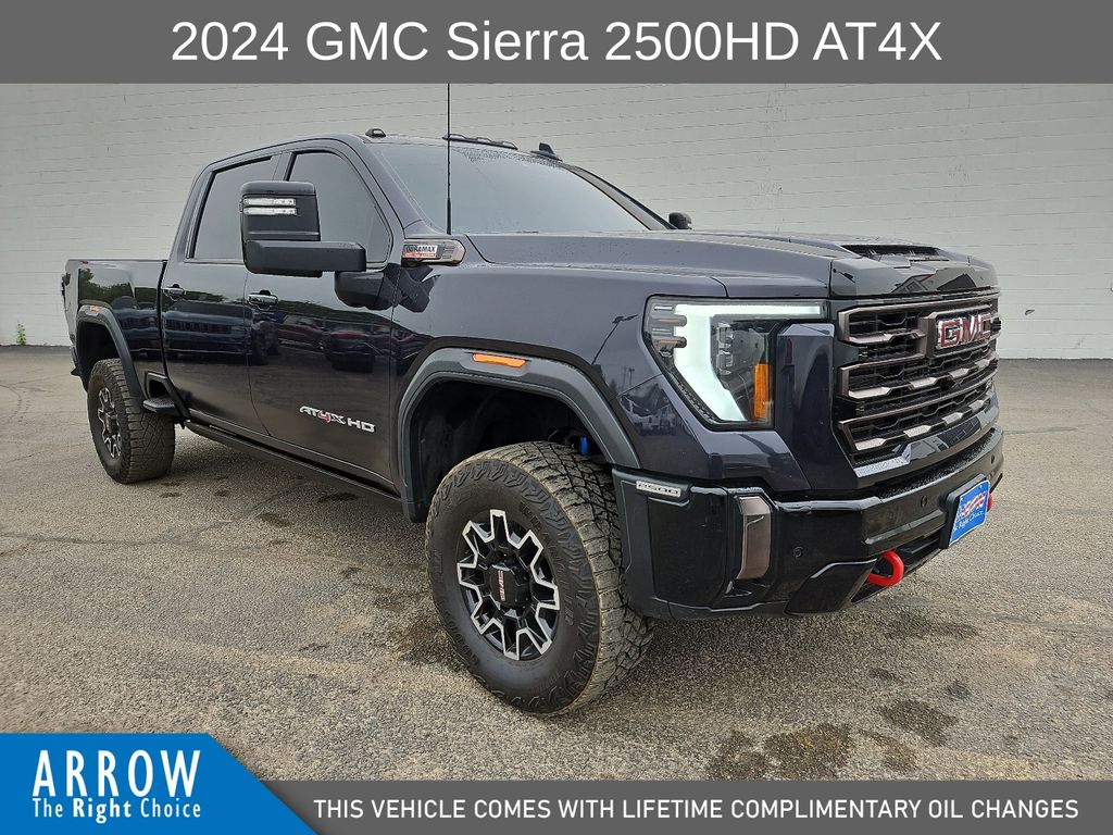Titanium Rush Metallic 2024 GMC Sierra 2500HD AT4X Crew Cab 4WD Pickup Truck Four-Wheel Drive Automatic