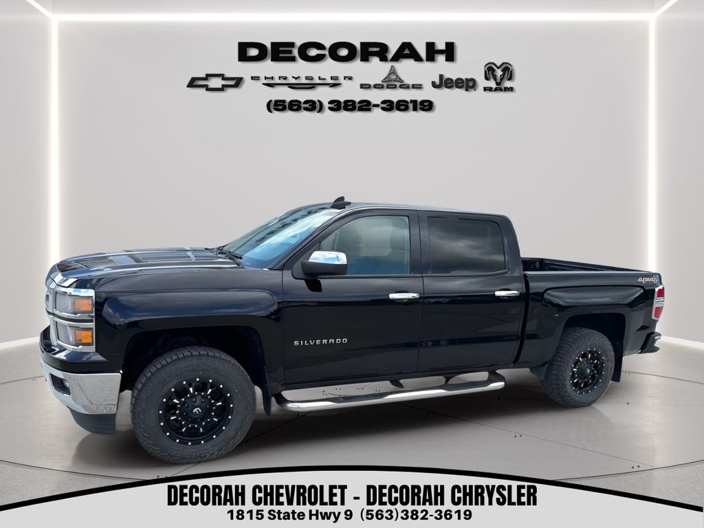 Black 2015 Chevrolet Silverado 1500 Pickup Truck Four-Wheel Drive 6-Speed Automatic Overdrive