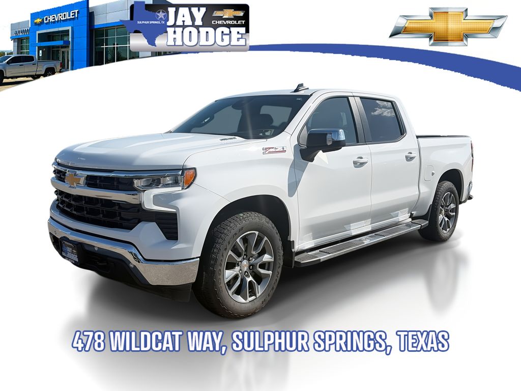Summit White 2025 Chevrolet Silverado 1500 Pickup Truck Four-Wheel Drive Automatic