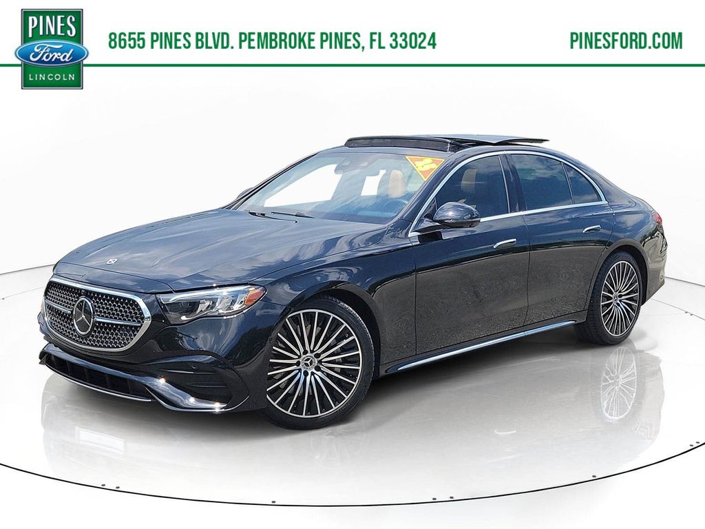 Black 2025 Mercedes-Benz E-Class E 450 4MATIC Sedan All-Wheel Drive 9-Speed Automatic
