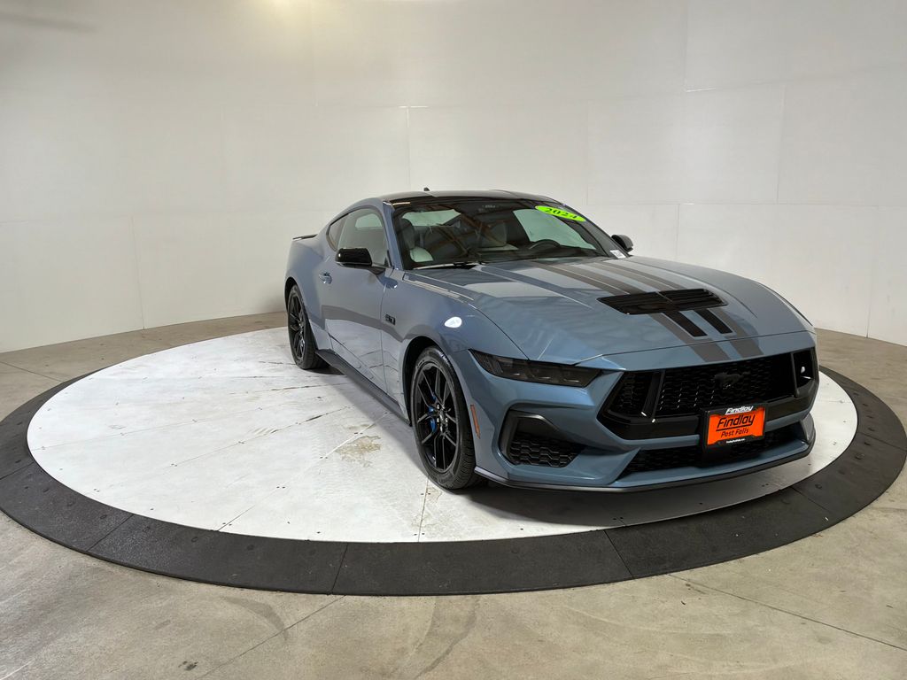 Vapor Blue 2024 Ford Mustang Coupe Rear-Wheel Drive 6-Speed Manual