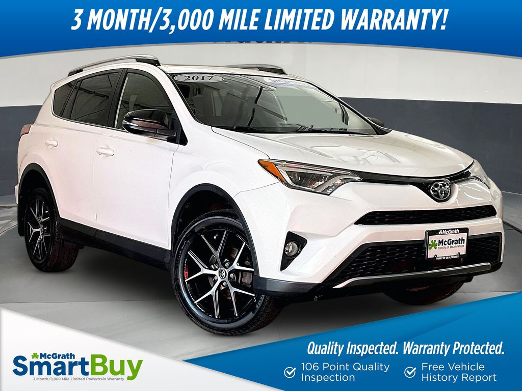 Super White 2017 Toyota RAV4 SUV / Crossover All-Wheel Drive 6-Speed Automatic