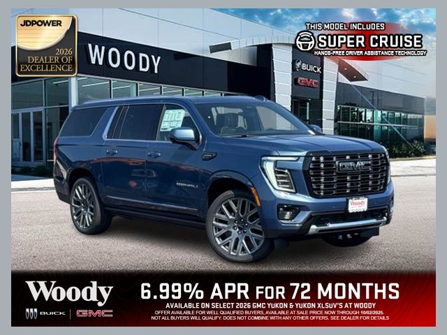 Downpour Metallic 2026 GMC Yukon XL Denali Ultimate 4WD SUV / Crossover Four-Wheel Drive