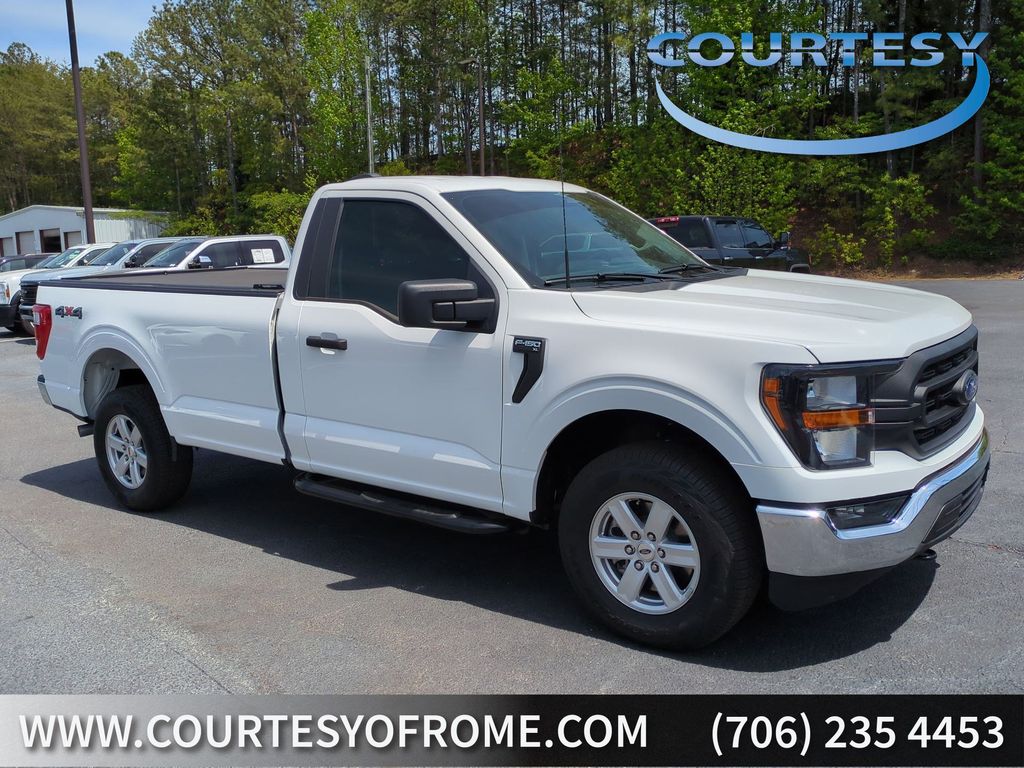 Oxford White 2023 Ford F-150 XL Regular Cab 4WD Pickup Truck Four-Wheel Drive Automatic