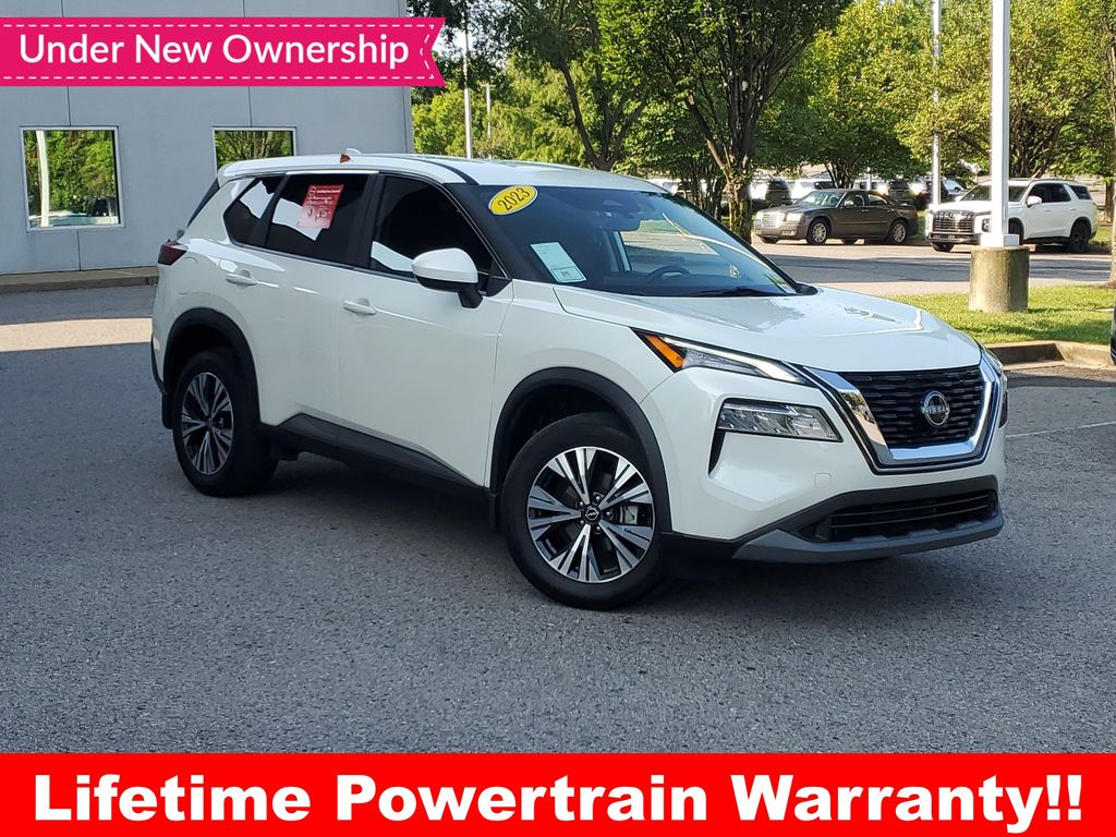 Pearl White 2023 Nissan Rogue SUV / Crossover Front-Wheel Drive Continuously Variable Transmission
