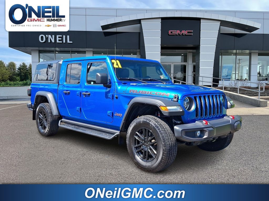 Hydro Blue Pearlcoat 2021 Jeep Gladiator Pickup Truck Four-Wheel Drive 8-Speed Automatic