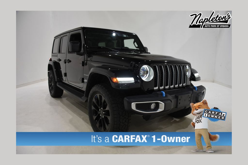 Black Clearcoat 2023 Jeep Wrangler 4xe Sahara 4WD SUV / Crossover Four-Wheel Drive 8-Speed Automatic