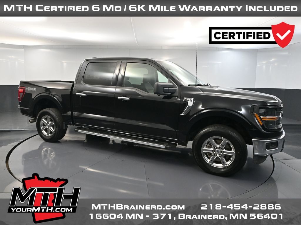 Agate Black Metallic 2024 Ford F-150 Pickup Truck Four-Wheel Drive Automatic