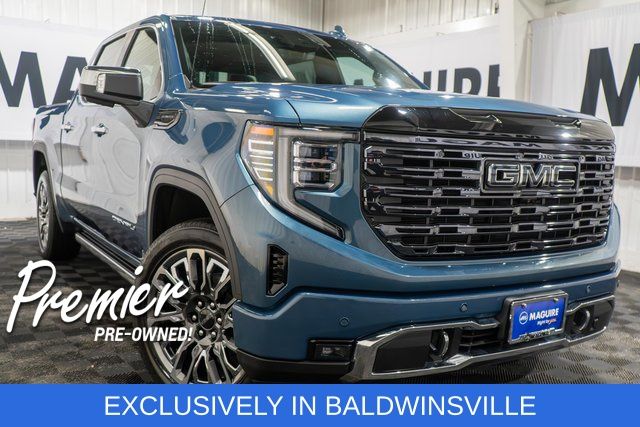 Downpour Metallic 2025 GMC Sierra 1500 Denali Ultimate Crew Cab 4WD Pickup Truck Four-Wheel Drive Automatic