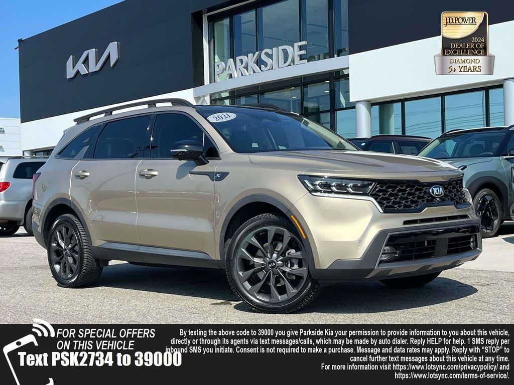 Brown (Beige) 2021 Kia Sorento SUV / Crossover All-Wheel Drive 8-Speed Dual Clutch