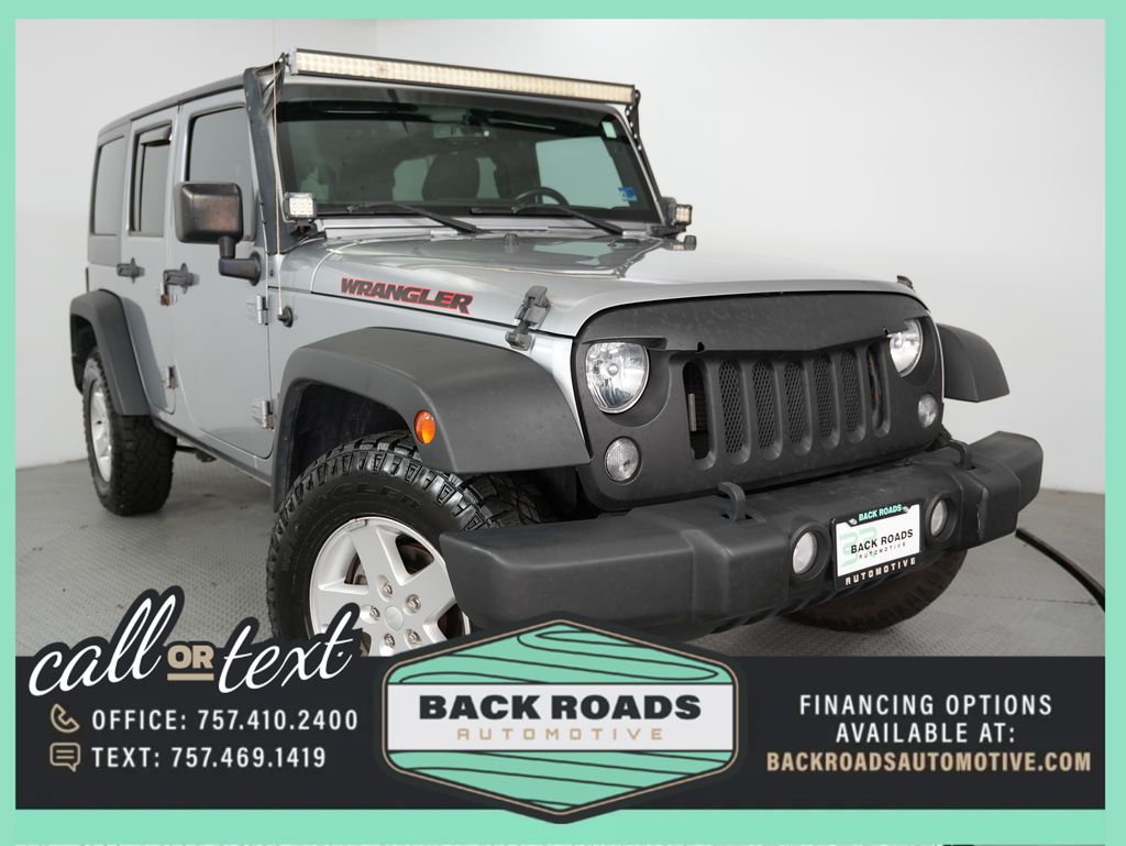 Billet Silver Metallic Clearcoat 2016 Jeep Wrangler Unlimited Sport 4WD SUV / Crossover Four-Wheel Drive 5-Speed Automatic