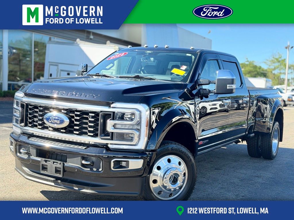 Black Metallic 2024 Ford F-450 Super Duty Pickup Truck Four-Wheel Drive Automatic