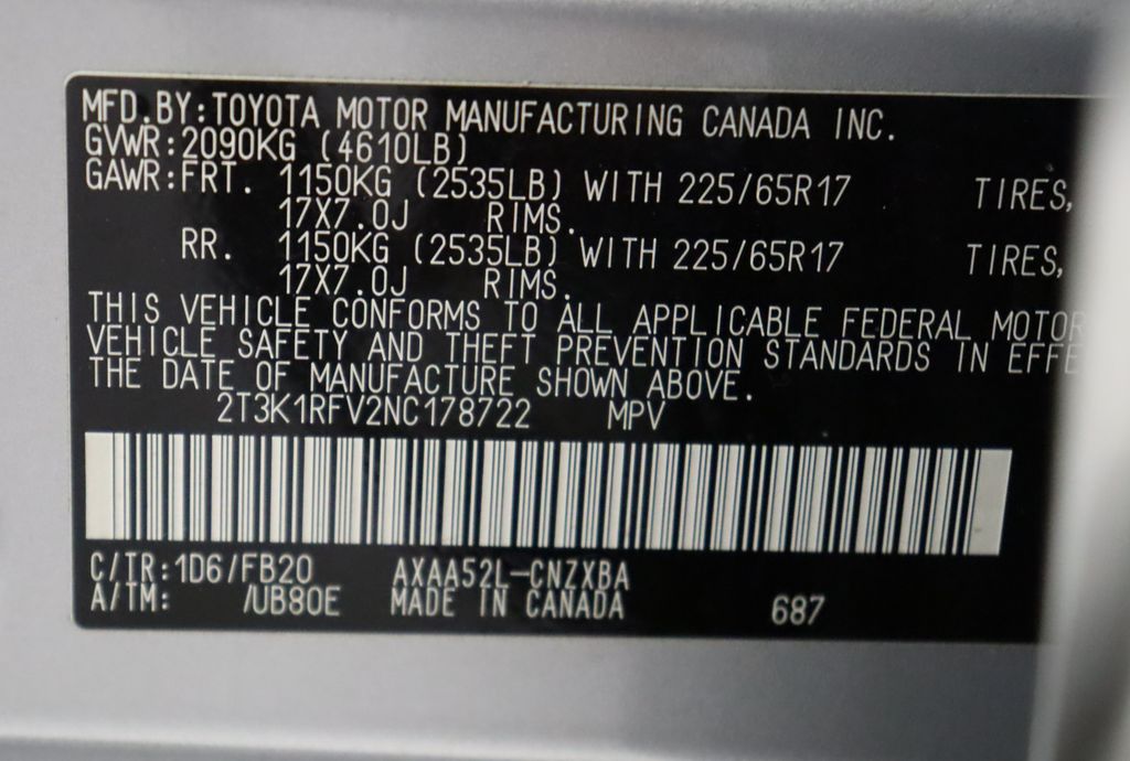 2022 Toyota RAV4 LE 17