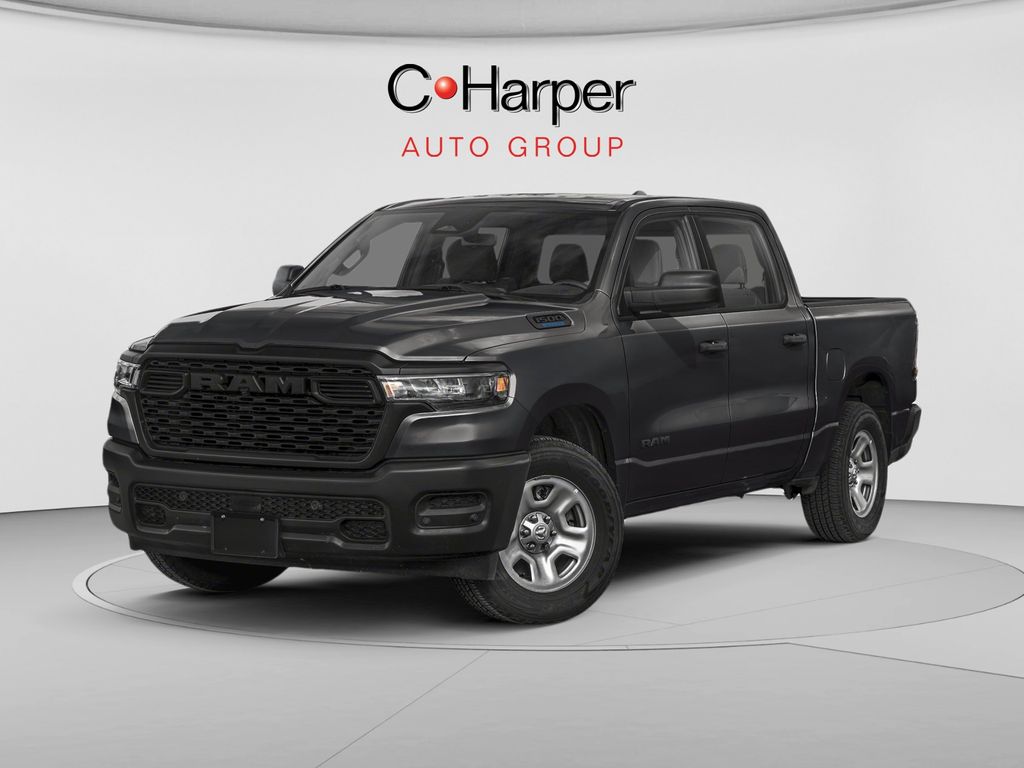Diamond Black Crystal Pearlcoat 2026 RAM 1500 Pickup Truck Four-Wheel Drive 8-Speed Automatic