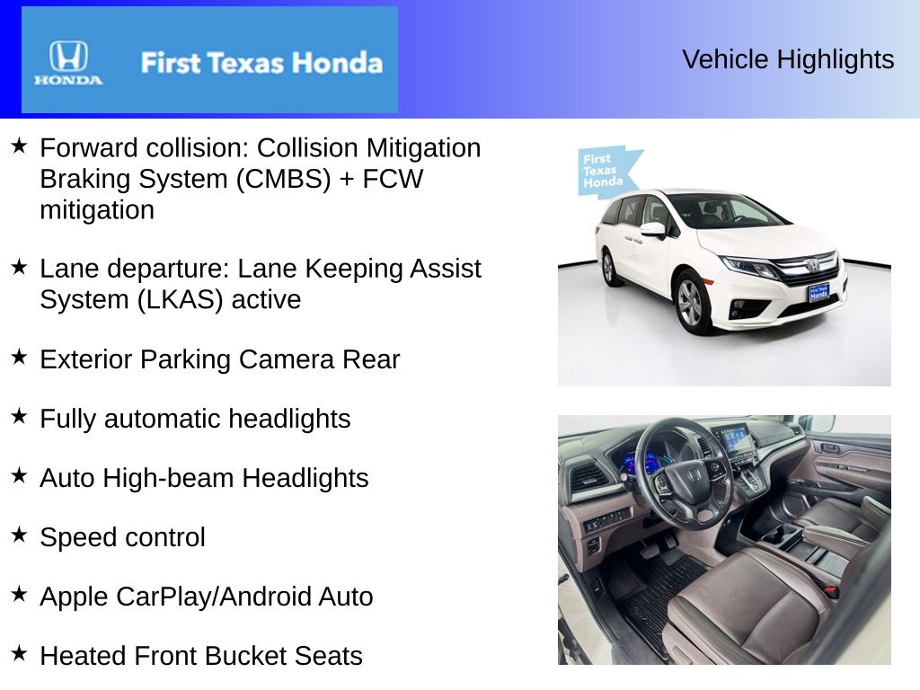 Used Car 2019 Honda Odyssey  Ex-l For Sale Under $30,000 In Austin, Texas