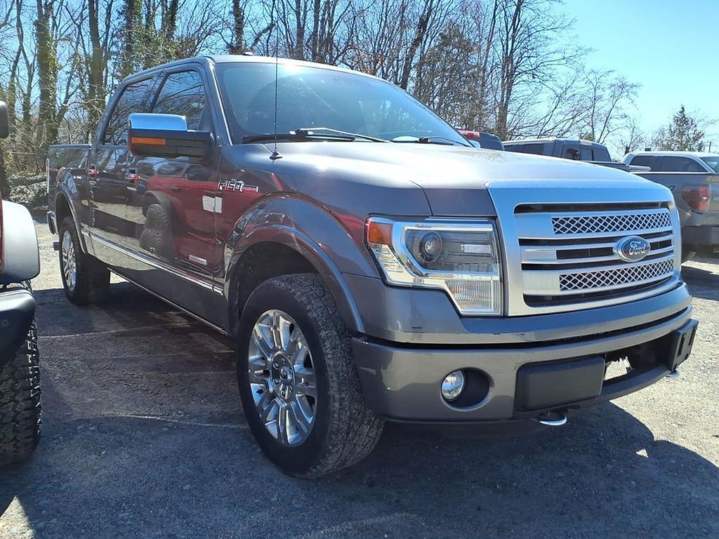 Sterling Gray Metallic 2013 Ford F-150 Platinum SuperCrew 4WD Pickup Truck Four-Wheel Drive 6-Speed Automatic