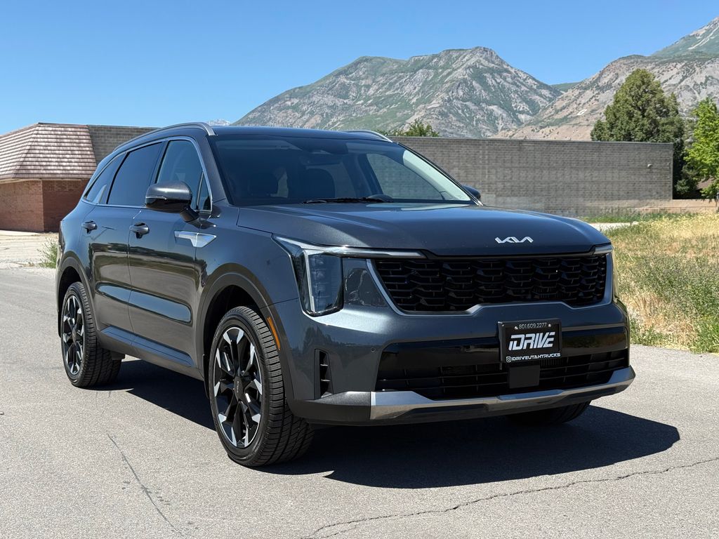 Gray 2024 Kia Sorento X-Line EX AWD SUV / Crossover All-Wheel Drive 8-Speed Dual Clutch