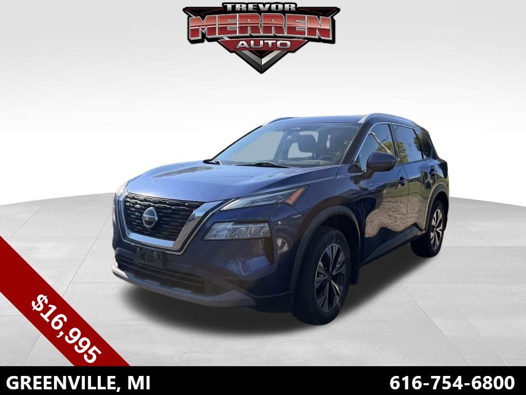 Caspian Blue Metallic 2021 Nissan Rogue SUV / Crossover All-Wheel Drive Continuously Variable Transmission