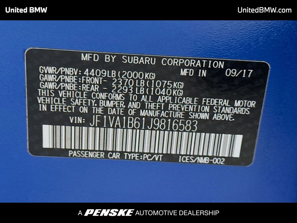 Thumbnail: 2018 Subaru WRX - 13