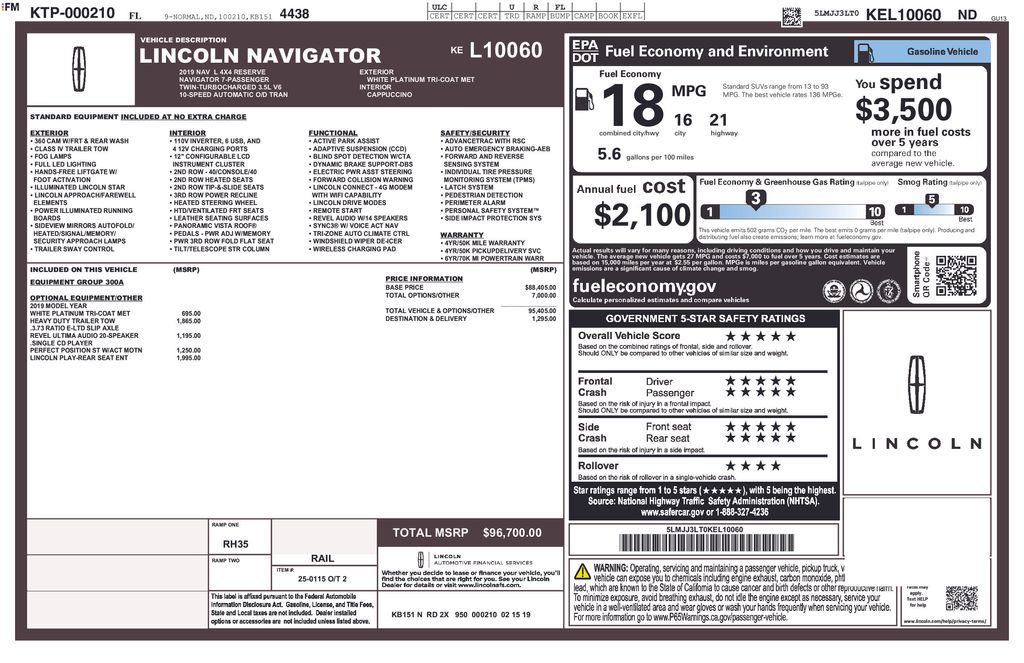 Used Car 2019 Lincoln Navigator L  Reserve For Sale Under $30,000 In Austin, Texas