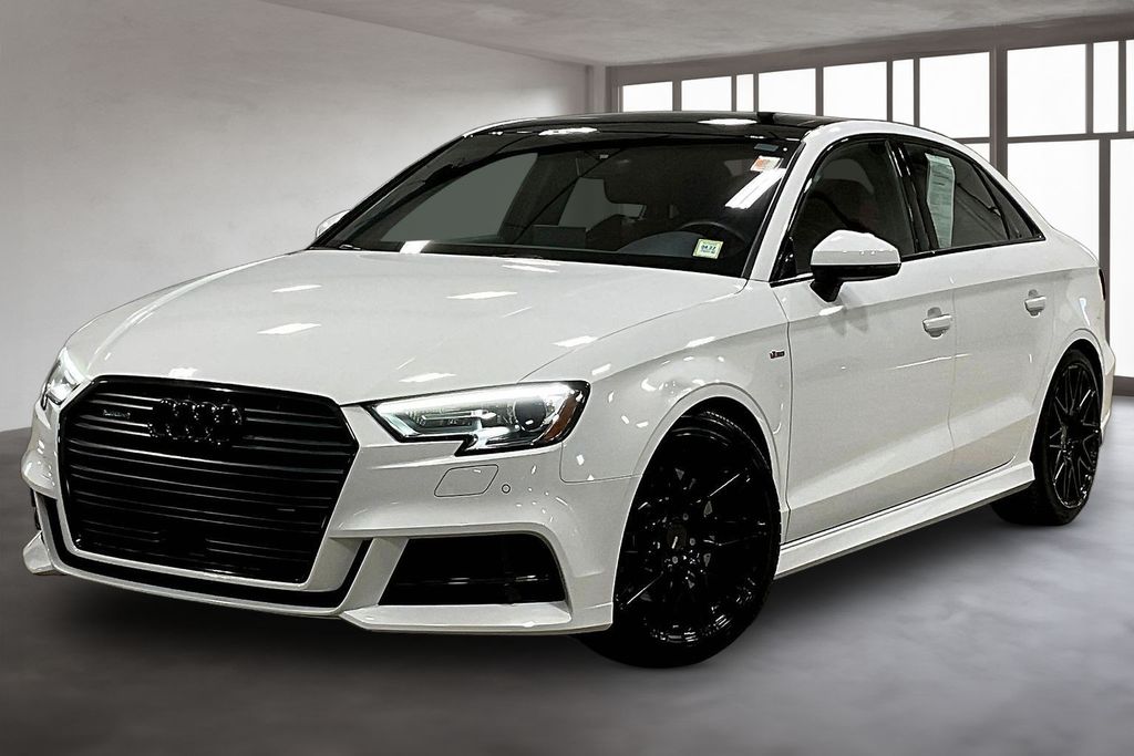 Glacier White Metallic 2020 Audi A3 45 TFSI quattro S Line Premium Sedan AWD Sedan All-Wheel Drive 7-Speed Automatic