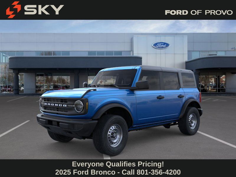 Velocity Blue Metallic 2025 Ford Bronco 4-Door 4WD SUV / Crossover Four-Wheel Drive 7-Speed Manual