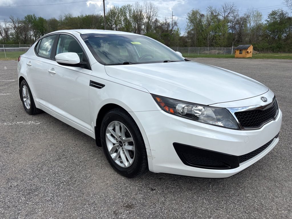 Snow White Pearl 2011 Kia Optima LX Sedan Front-Wheel Drive 6-Speed Automatic
