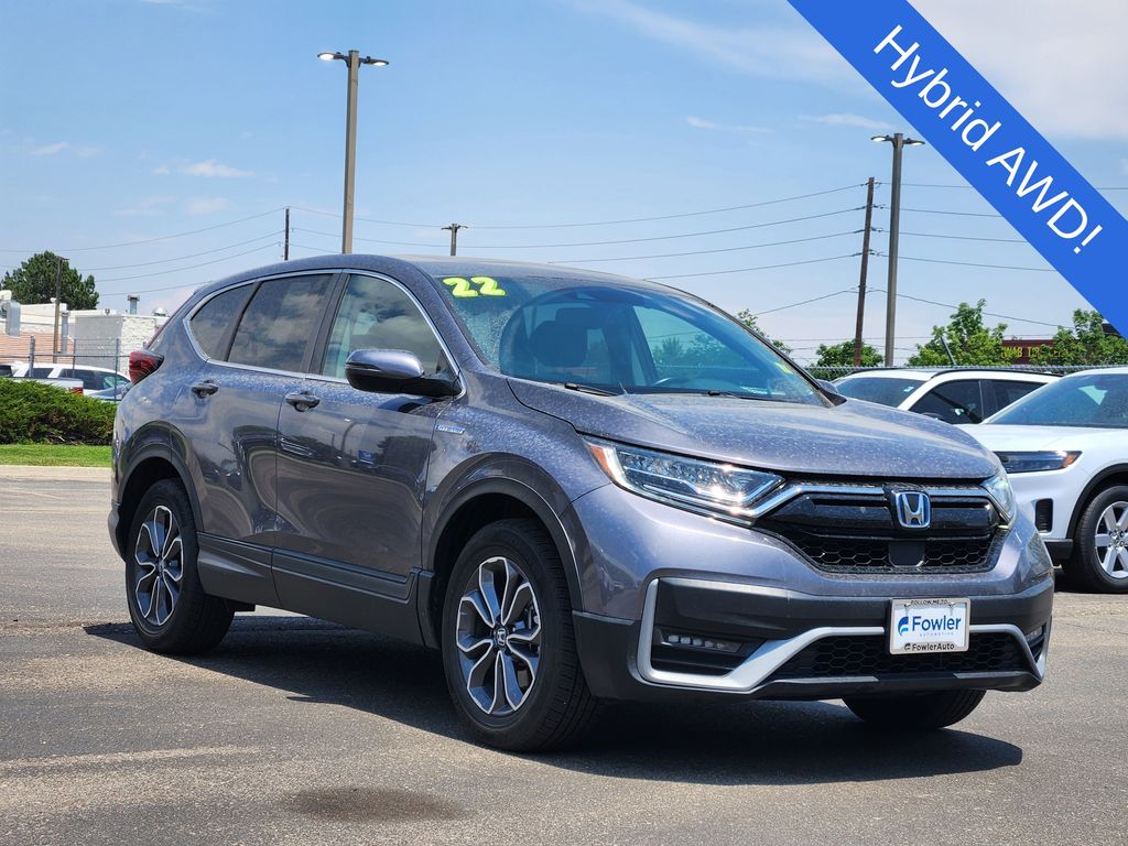 Gray (Modern Steel) 2022 Honda CR-V Hybrid SUV / Crossover All-Wheel Drive Continuously Variable Transmission