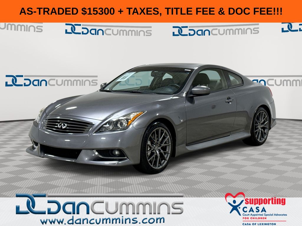 Gray (Graphite Shadow) 2014 INFINITI Q60 IPL Coupe Rear-Wheel Drive 7-Speed Automatic
