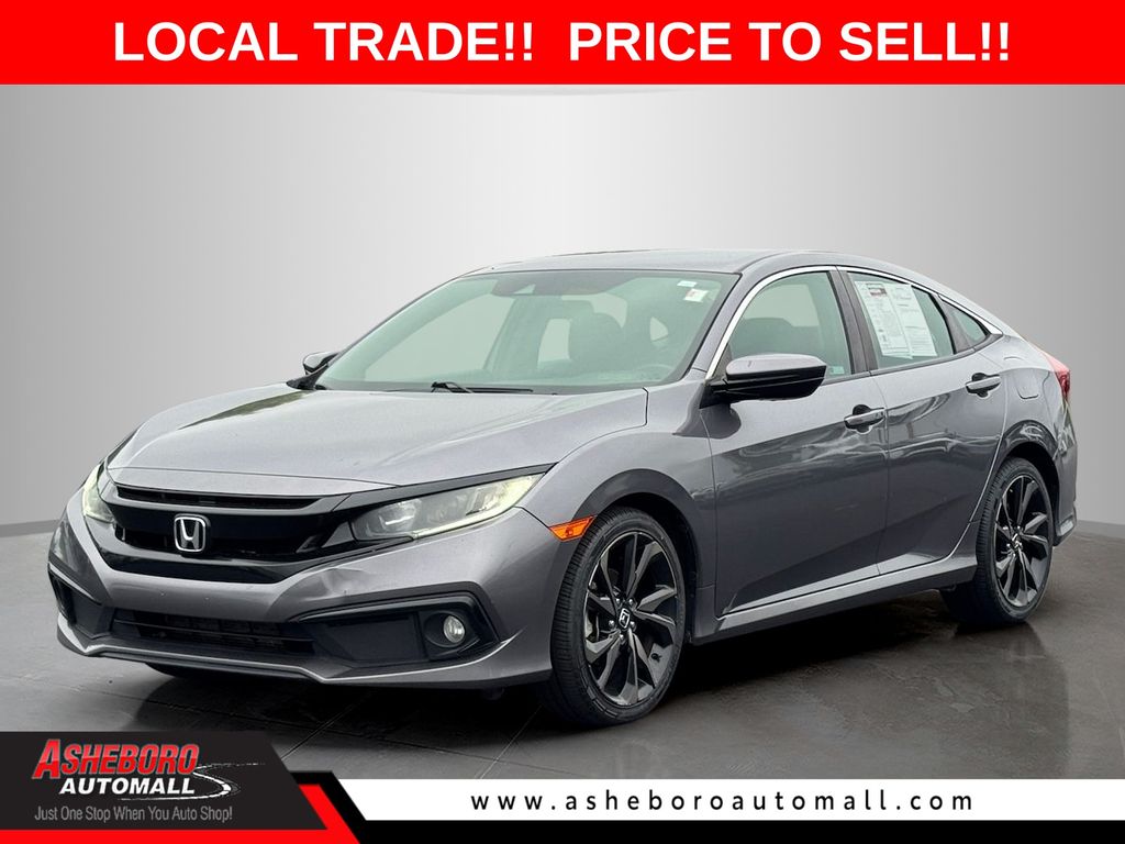 -Select- 2019 Honda Civic Sport FWD Sedan Front-Wheel Drive Continuously Variable Transmission