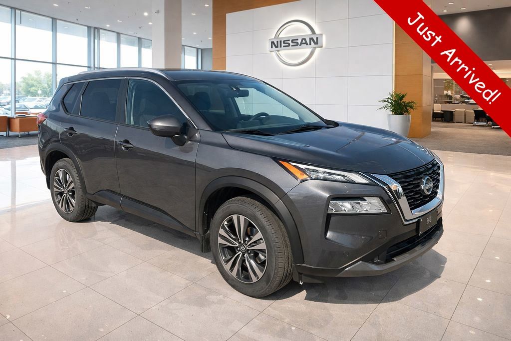 Super Black 2023 Nissan Rogue SL AWD SUV / Crossover All-Wheel Drive Continuously Variable Transmission