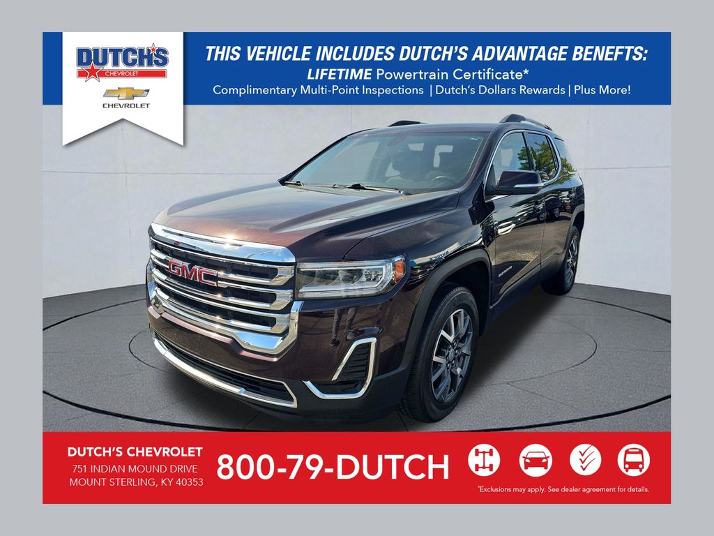 Red Mahogany Metallic 2020 GMC Acadia SLE FWD SUV / Crossover Front-Wheel Drive 9-Speed Automatic