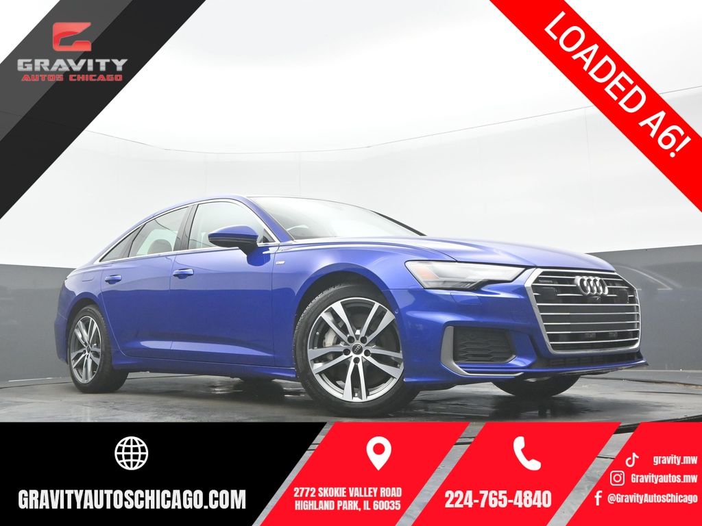 Ultra Blue Metallic 2023 Audi A6 quattro Premium Plus 55 TFSI Sedan All-Wheel Drive 7-Speed Automatic