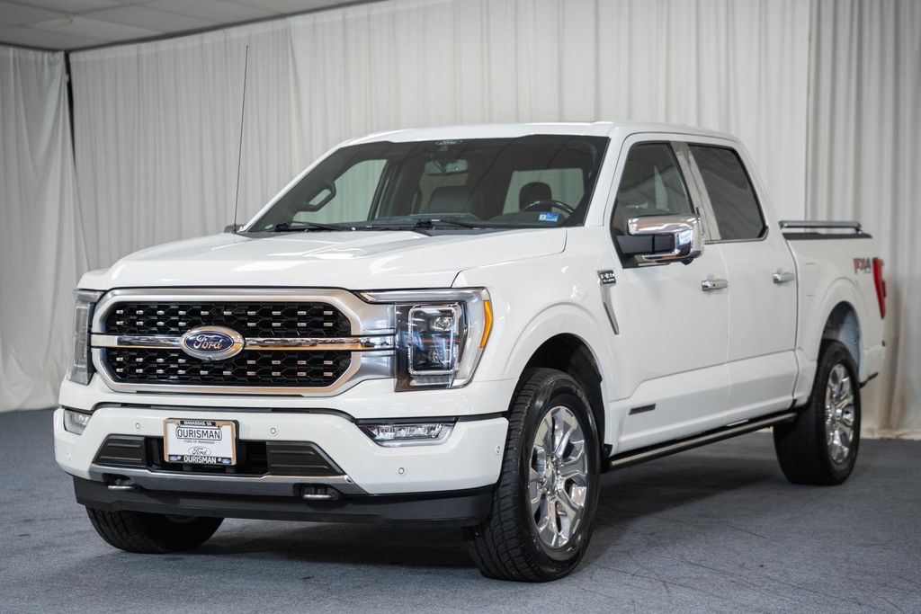 Star White Metallic Tri-Coat 2021 Ford F-150 Pickup Truck Four-Wheel Drive Automatic