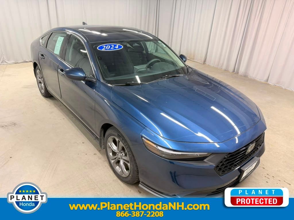 Canyon River Blue Metallic 2024 Honda Accord Sedan Front-Wheel Drive Continuously Variable Transmission