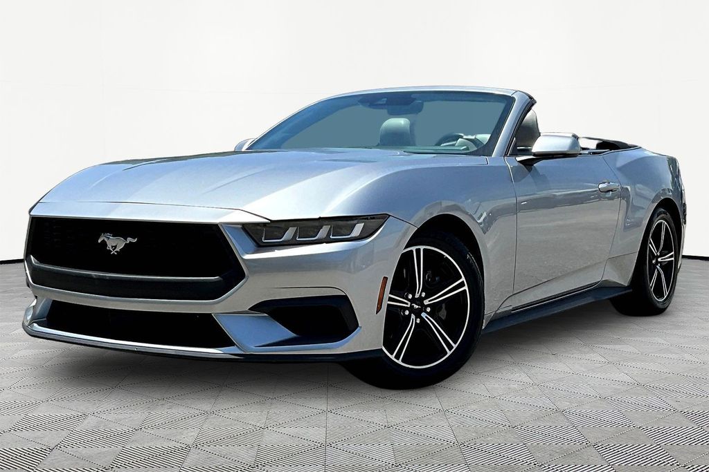 Silver Metallic 2024 Ford Mustang Convertible Rear-Wheel Drive Automatic