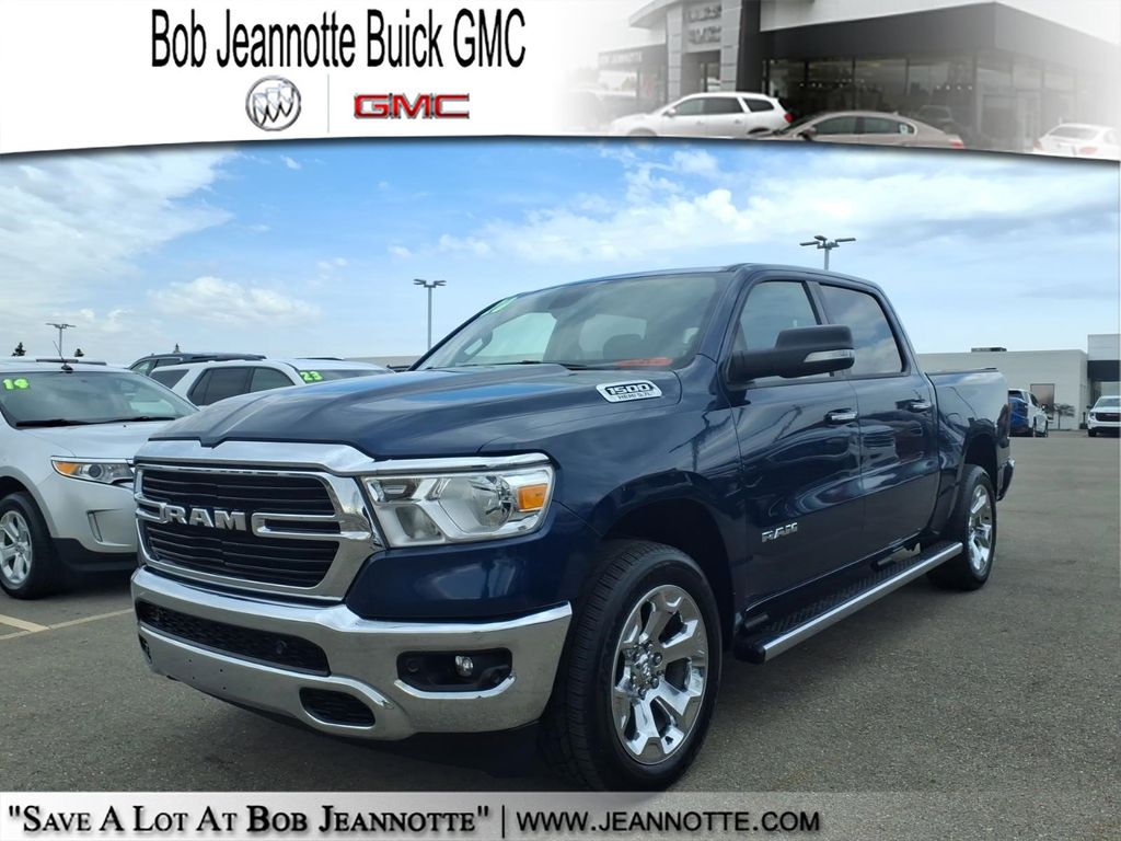 Patriot Blue Pearlcoat 2020 RAM 1500 Big Horn Crew Cab 4WD Pickup Truck Four-Wheel Drive 8-Speed Automatic