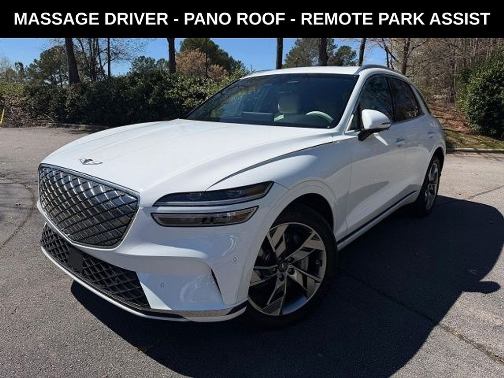Alta White 2025 Genesis GV70 Electrified Advanced AWD SUV / Crossover All-Wheel Drive 1-Speed Automatic