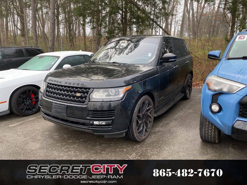 Black 2015 Land Rover Range Rover V8 Autobiography 4WD SUV / Crossover Four-Wheel Drive 8-Speed Automatic