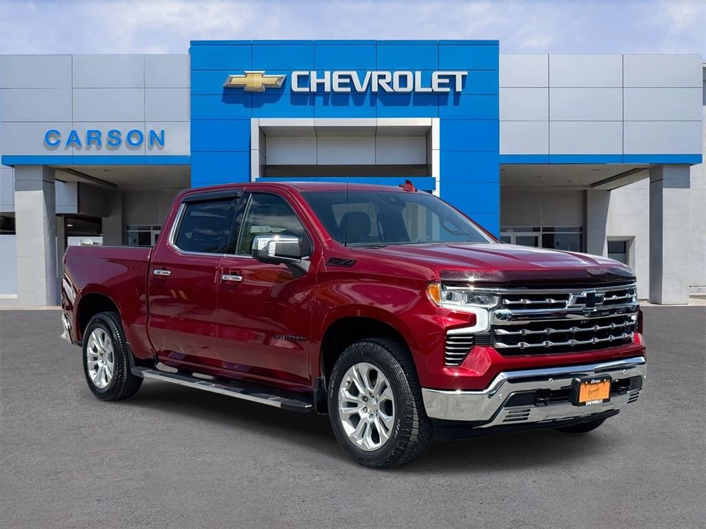 Radiant Red 2023 Chevrolet Silverado 1500 LTZ Crew Cab 4WD Pickup Truck Four-Wheel Drive Automatic