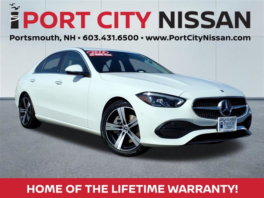 Polar White 2024 Mercedes-Benz C-Class C 300 4MATIC Sedan All-Wheel Drive 9-Speed Automatic