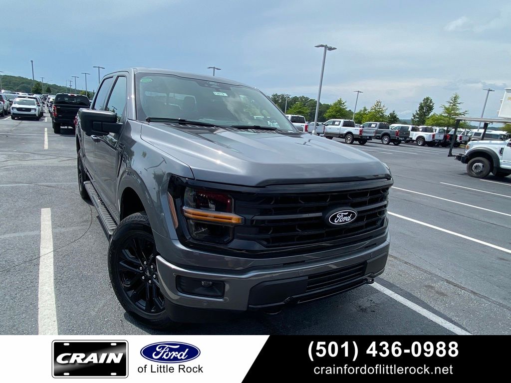 Gray 2026 Ford F-150 XLT SuperCrew 4WD Pickup Truck Four-Wheel Drive Automatic