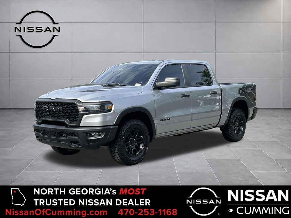 Billet Silver Metallic 2025 RAM 1500 Pickup Truck Four-Wheel Drive 8-Speed Automatic