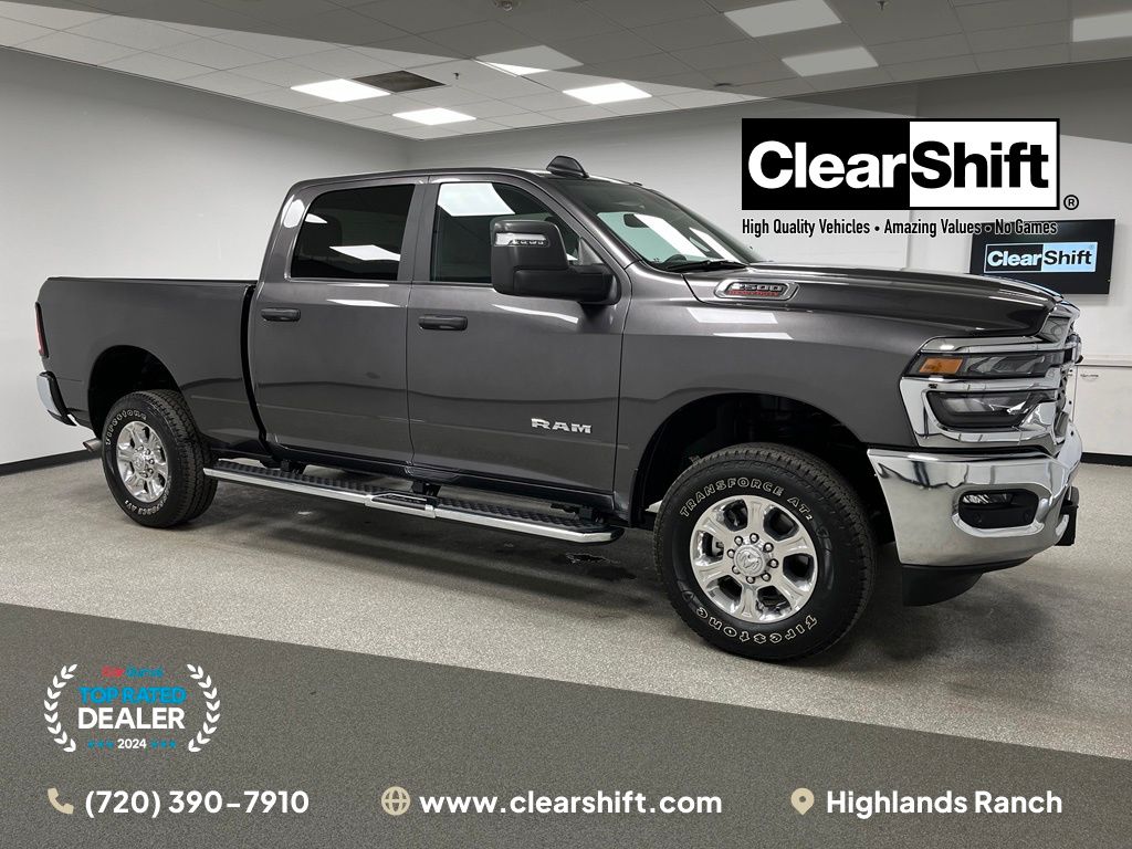 Gray (Granite Crystal Metallic Clearcoat) 2025 RAM 2500 Big Horn Crew Cab 4WD Pickup Truck Four-Wheel Drive 8-Speed Automatic