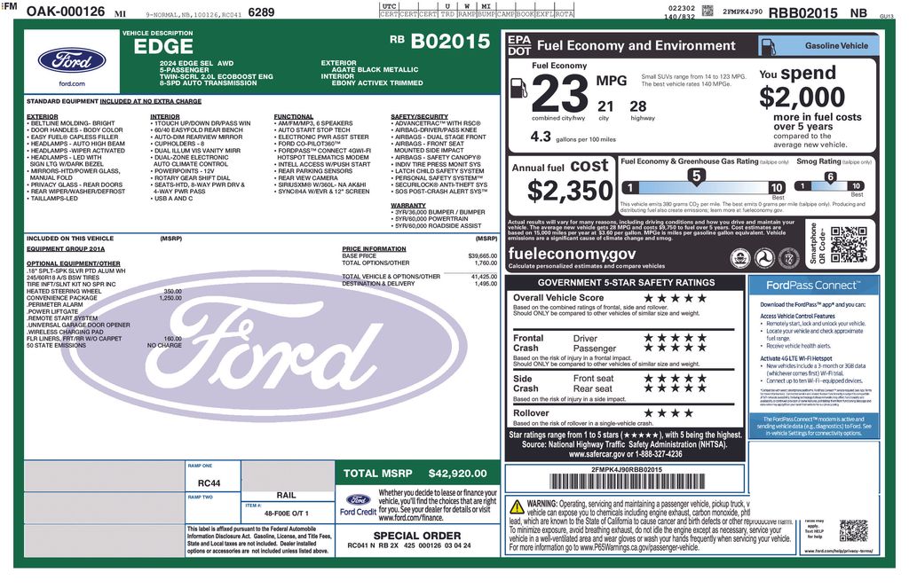 Used 2024 Ford Edge SUV