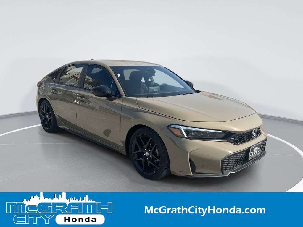 Sand Dune Pearl 2026 Honda Civic Hatchback Hatchback Front-Wheel Drive Continuously Variable Transmission