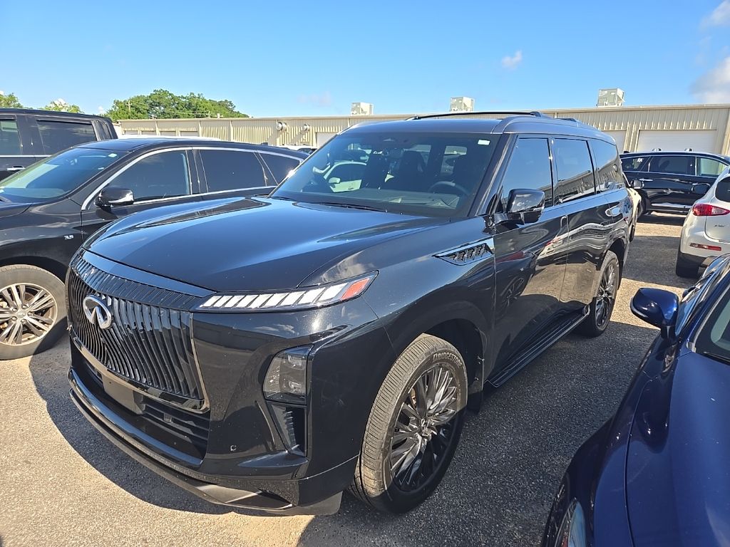 Mineral Black/Graphite Shadow 2025 INFINITI QX80 Autograph 4WD SUV / Crossover All-Wheel Drive 9-Speed Automatic